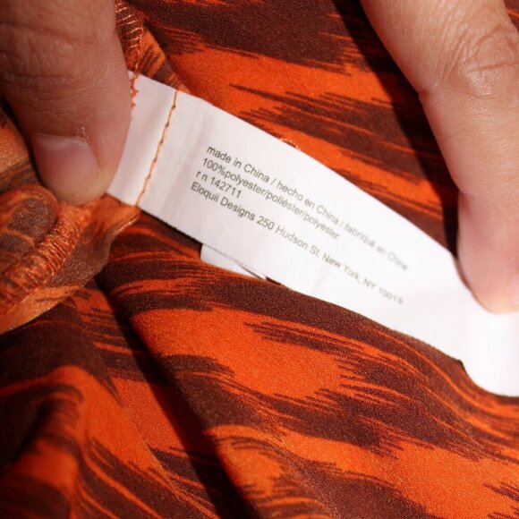 Eloquii Print Tie Neck Long Sleeve  Blouse  Women Size 16 - Picture 6 of 8